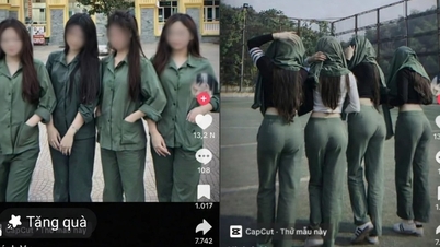 Studentin wegen „Angeberei“ in Militäruniform kritisiert.