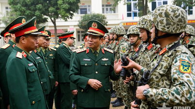 General Nguyen Tan Cuong inspects combat readiness preparations to protect the 14th National Congress of the Party.