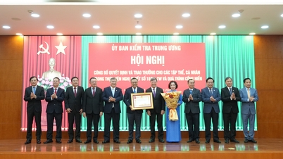 ที่ประชุมได้ประกาศข้อสรุปและมอบรางวัลแก่กลุ่มและบุคคลสำหรับการดำเนินการตามมติหมายเลข 18/NQ-TW และผลงานที่พวกเขามีส่วนร่วม