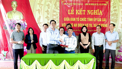 กรมจัดระเบียบของคณะกรรมการพรรคประจำจังหวัดเกียลายได้สร้างความสัมพันธ์ฉันท์พี่น้องกับหมู่บ้านอาร์โดชเกอตู