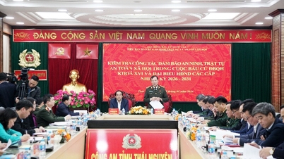 Das Inspektions- und Überwachungsteam des Nationalen Wahlrats überprüfte die Arbeit zur Gewährleistung von Sicherheit und Ordnung in der Provinz Thai Nguyen.