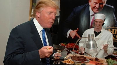 President Trump reverserer ernæringspyramiden og råder menneskeheten til å leve som idrettsutøvere.