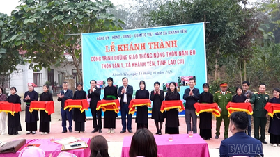 ឃុំខាញ់យ៉េនៈ សម្ពោធគម្រោងផ្លូវជនបទណាំបូ ភូមិឡាន១។