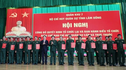 จังหวัดลำดงปรับโครงสร้างกองบัญชาการทหารระดับตำบลใหม่