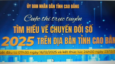 A „Digitális átalakulás megértése 2025-ben” verseny elindítása Cao Bang tartományban.