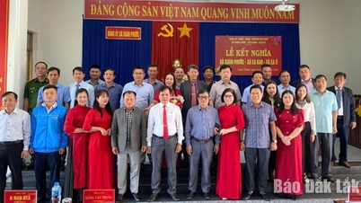 Lễ kết nghĩa giữa xã Xuân Phước, xã Ea Kar và xã Ea Ô