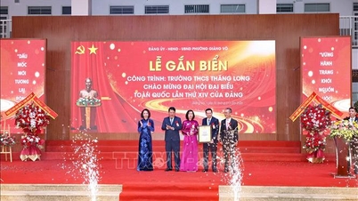 Hanoi unveils plaques at many significant locations and structures to celebrate the 14th National Congress of the Party.
