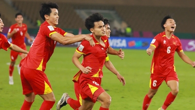 Setelah mencapai semifinal Kejuaraan Asia, tim U23 Vietnam menerima hadiah lebih dari 3 miliar VND.