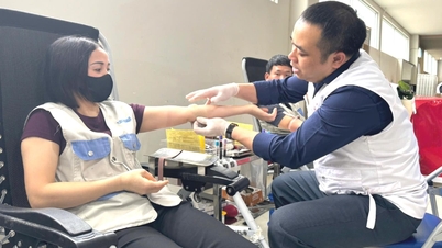 Casi 200 empleados y trabajadores de Nissei Vietnam Technology participaron en la donación de sangre voluntaria.
