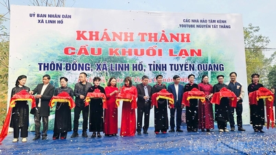 Uma ponte comunitária foi inaugurada na comuna de Linh Ho.