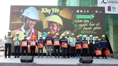 Chương trình “Xây Tết 2026” ấm áp trên công trường Trung tâm Hội nghị APEC Phú Quốc