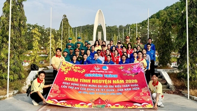 Persatuan Pemuda Kelurahan Ha Tien meluncurkan kegiatan "Relawan Musim Semi" untuk tahun 2026.