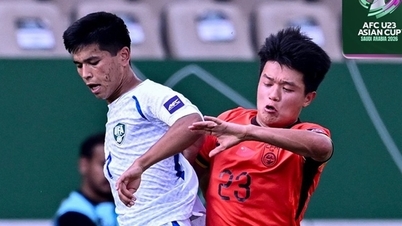 Vietnam U23 tegen China U23: een echte test voor het team van coach Kim Sang Sik.