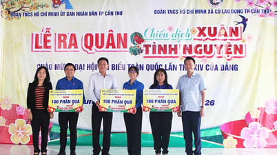 Auftaktveranstaltung der „Frühlingsfreiwilligen“-Kampagne 2026 in der Gemeinde Cu Lao Dung.