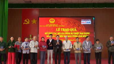 គណៈប្រតិភូរដ្ឋសភាខេត្ត Lam Dong បានប្រគល់អំណោយបុណ្យតេតដល់ប្រជាជននៅតំបន់ដែលរងផលប៉ះពាល់ដោយទឹកជំនន់គឺ D'ran និង Ka Do។