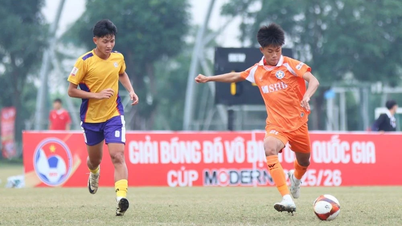 Kamprunde 2 i det nasjonale U19-mesterskapet 2025/26: Dong Thap sikrer seg 3 poeng.