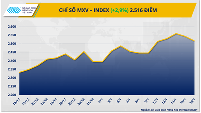قیمت نقره به بالاترین رکورد خود رسید، شاخص MXV به 2516 واحد رسید.
