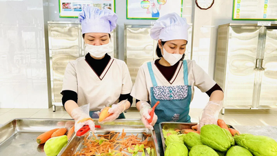 ハノイの幼児教育：栄養を重視し、厨房の安全を確保する。