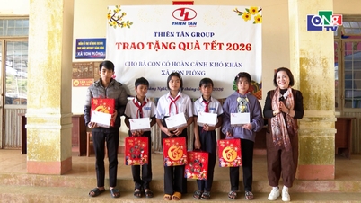 Компания Thien Tan Group организует празднование Тет (Лунного Нового года) для жителей коммуны Конплонг.