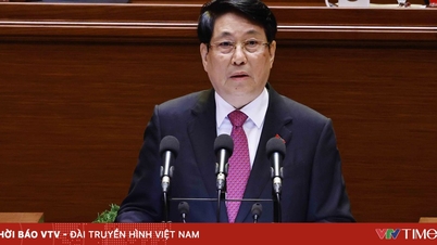 El presidente Luong Cuong pronunció el discurso inaugural del XIV Congreso Nacional del Partido.