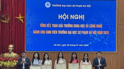 Die Studierenden der Pädagogischen Universität Hanoi erzielen hervorragende Ergebnisse in der wissenschaftlichen Forschung.