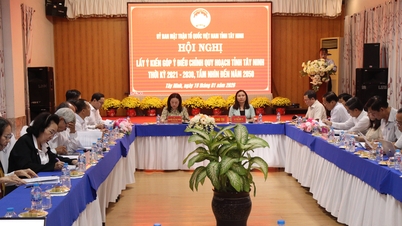 El Comité del Frente Patriótico de Vietnam de la provincia de Tay Ninh está buscando comentarios sobre el ajuste de la planificación provincial para el período 2021-2030, con visión a 2050.