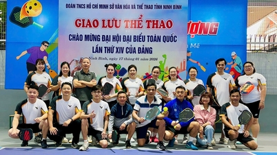 Đoàn thanh niên Sở Văn hóa và Thể thao tổ chức giao lưu thể thao chào mừng Đại hội Đại biểu toàn quốc lần thứ XIV của Đảng