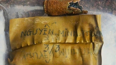Byly objeveny ostatky padlého vojáka spolu s artefakty nesoucími jméno „Nguyen Minh Thuan“.