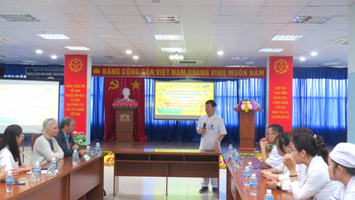 Una delegación del Hospital de Bretaña Sur (República Francesa) intercambió experiencias con el Hospital Oncológico Khanh Hoa.