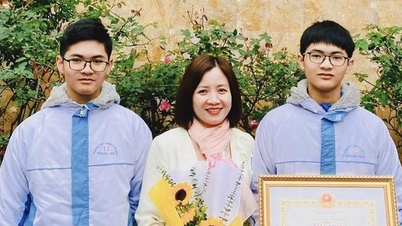 Twee tweelingbroers uit de provincie Thanh Hoa winnen de eerste prijs in de nationale wiskundewedstrijd.