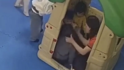 Professora de pré-escola é suspensa por dar tapa em criança na frente dos colegas em Hung Yen.