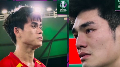 La AFC publicó inesperadamente un video de Van Khang y Trung Kien llorando: "Dejaron sus corazones en el campo".