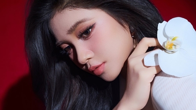 Una mirada más de cerca a la belleza de Minh Kien, subcampeona de 22 años.