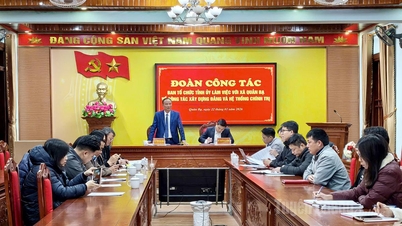 Le groupe de travail du département de l'organisation du comité provincial du Parti a travaillé avec le comité du Parti de la commune de Quan Ba.