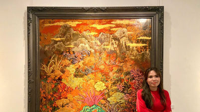'Tropical Dream' - A garden of memories in Pham Tra My's lacquer paintings.