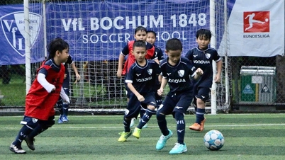 Pemain muda Vietnam diperkenalkan dengan sepak bola Jerman.