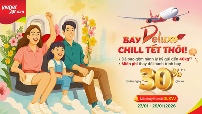 Vietjet tilbyr 30 % rabatt på Deluxe-billetter; bestill flyreisene dine nå i løpet av vårfestivalsesongen.