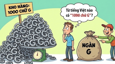 वियतनामी भाषा के किस शब्द में '1000 G' होते हैं?