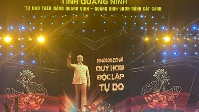 Siguiendo orgullosamente la gloriosa Fiesta, Quang Ninh se levanta y emprende el vuelo.