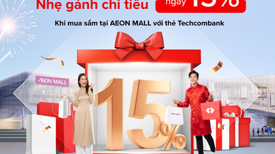 Få fantastiska erbjudanden på Aeon Mall: Spara upp till 300 000 VND när du betalar med ett Techcombank-kort.