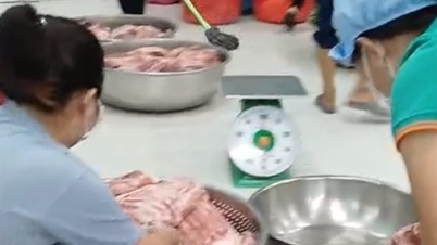 ホーチミン市の小学校に腐敗した豚肉が供給されていた事件を解明する。