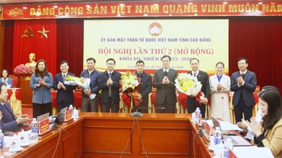 Konzultáció a Cao Bang tartomány Vietnámi Hazai Front Bizottságának két alelnökének megválasztására.