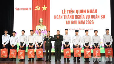 The General Political Department bids farewell to soldiers completing their military service in 2026.