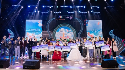 Un patio de juegos artístico y lingüístico a gran escala para estudiantes vietnamitas.