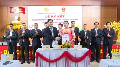 Quang Nam College nawiązał współpracę jako szkoła partnerska z gminą Tam My.