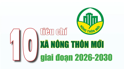 [INFOGRAPHICS] 10 tiêu chí xã nông thôn mới giai đoạn 2026-2030