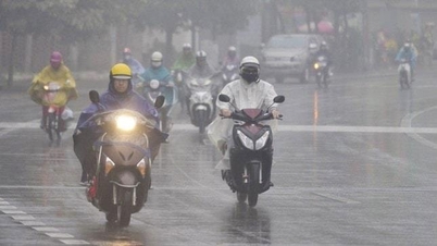 El norte de Vietnam está a punto de experimentar llovizna en muchas zonas.