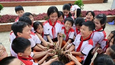 Apabila halaman sekolah rendah disemai dengan kehidupan hijau