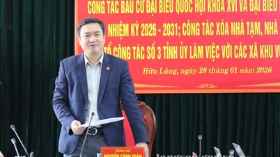 省人民委員会のグエン・カイン・トアン委員長同志は、選挙の準備を視察し、仮設住宅や老朽化した住宅を取り壊し、フウ・ル​​ン地域の各社と協力した。