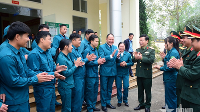 El general Do Xuan Tung inspecciona la preparación para el combate y extiende saludos de Año Nuevo a las unidades en la provincia de Thanh Hoa.